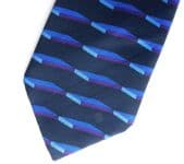 Optical illusion silk tie by St Michael vintage 1990s Marks and Spencer UK made